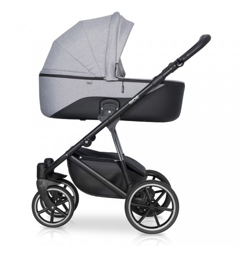 Riko Side - wózek wielofunkcyjny, zestaw 2w1 z opcją 3w1 i 4w1 | Grey Fox